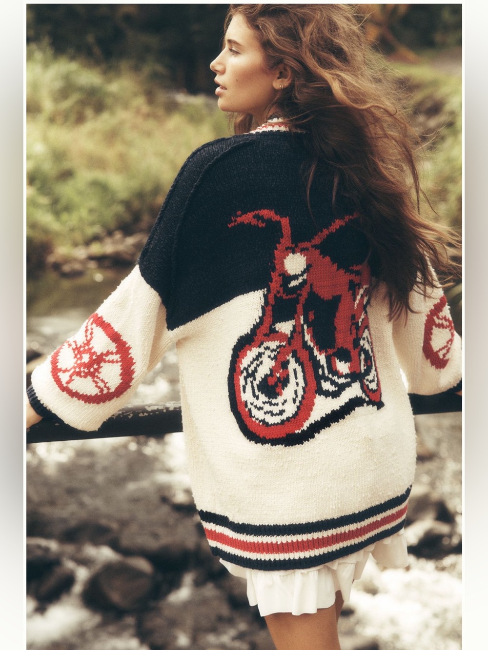 NWT Pilcro Motorcycle Cardigan S
